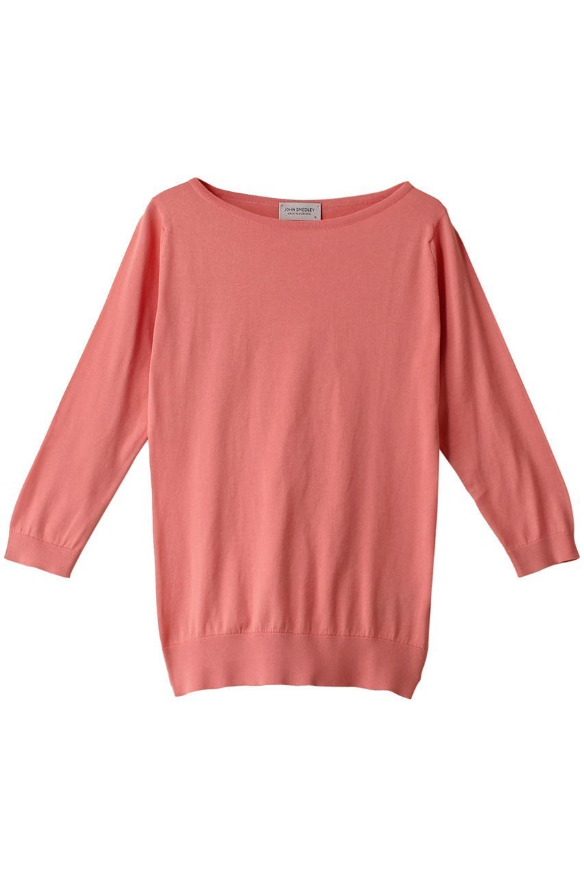 【マルティニーク/martinique】の【JOHN SMEDLEY】CASSANDRA インテリア・キッズ・メンズ・レディースファッション・服の通販 founy(ファニー) 　ファッション　Fashion　レディースファッション　Fashion for Women　トップス・カットソー　Cut & Sew Tops　ニット　Knit Tops & Sweaters　カジュアルプルオーバー・ニットトップス　Pullovers & Knit Tops / Casual Pullovers　インナー　Innerwear　コンパクト　Compact, Small Size　シアー　Sheer, See-Through　シンプル　Simple, Minimal　エレガント 上品　Elegant　コーラル|ID: prp329100004608902 ipo3291000000032953550