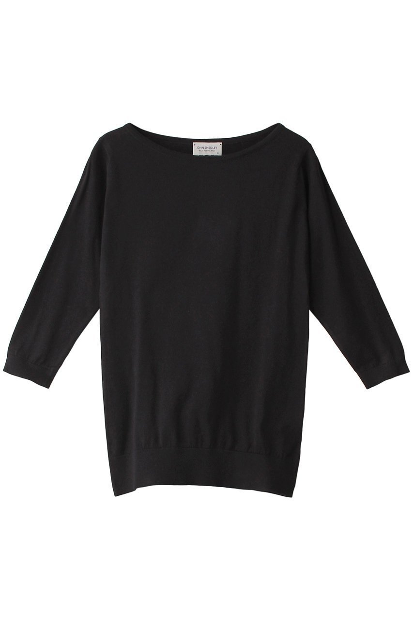 【マルティニーク/martinique】の【JOHN SMEDLEY】CASSANDRA インテリア・キッズ・メンズ・レディースファッション・服の通販 founy(ファニー) 　ファッション　Fashion　レディースファッション　Fashion for Women　トップス・カットソー　Cut & Sew Tops　ニット　Knit Tops & Sweaters　カジュアルプルオーバー・ニットトップス　Pullovers & Knit Tops / Casual Pullovers　インナー　Innerwear　コンパクト　Compact, Small Size　シアー　Sheer, See-Through　シンプル　Simple, Minimal　エレガント 上品　Elegant　ブラック|ID: prp329100004608902 ipo3291000000032953555