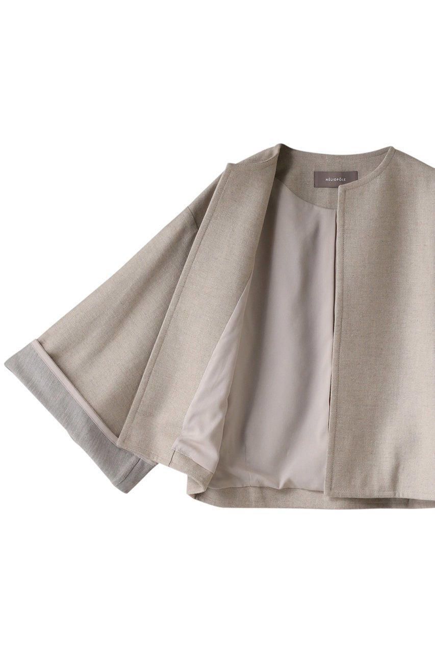 【エリオポール/heliopole】のフレアスリーブジャケット 人気、トレンドファッション・服の通販 founy(ファニー) ファッション Fashion レディースファッション Fashion for Women アウター Coat / Outerwear Collection レディースジャケット・軽アウター Jackets おすすめ Recommended / Our Picks シンプル Simple, Minimal ジャケット Jacket, Outerwear ストレッチ Stretch, Stretchy Fabric スリーブ Sleeve, Long Sleeve / Short Sleeve セットアップ Set-Up, Coordinated Outfit フレア Flare, Flared 秋 Autumn other-6|ID: prp329100004608908 ipo3291000000036029695