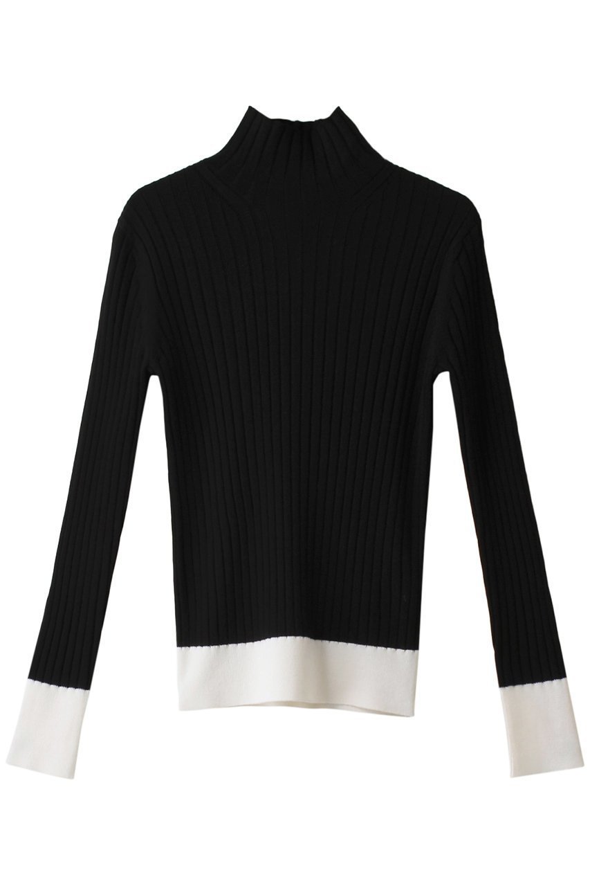 【デザイン ワークス/DESIGN WORKS】のワイドリブプルオーバー インテリア・キッズ・メンズ・レディースファッション・服の通販 founy(ファニー) 　ファッション　Fashion　レディースファッション　Fashion for Women　トップス・カットソー　Cut & Sew Tops　ニット　Knit Tops & Sweaters　カジュアルプルオーバー・ニットトップス　Pullovers & Knit Tops / Casual Pullovers　キャミワンピース　Cami Dress, Slip Dress　コンパクト　Compact, Small Size　ハイネック　High Neck, Mock Neck　ワイド　Wide, Wide Fit　ワイドリブ　Wide Rib, Wide Ribbed Knit　エレガント 上品　Elegant　ブラック|ID: prp329100004608909 ipo3291000000034957500