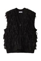 【メゾンスペシャル/MAISON SPECIAL】のシャギーフリンジハンドベスト BLK(ブラック)|ID: prp329100004608913 ipo3291000000032953896