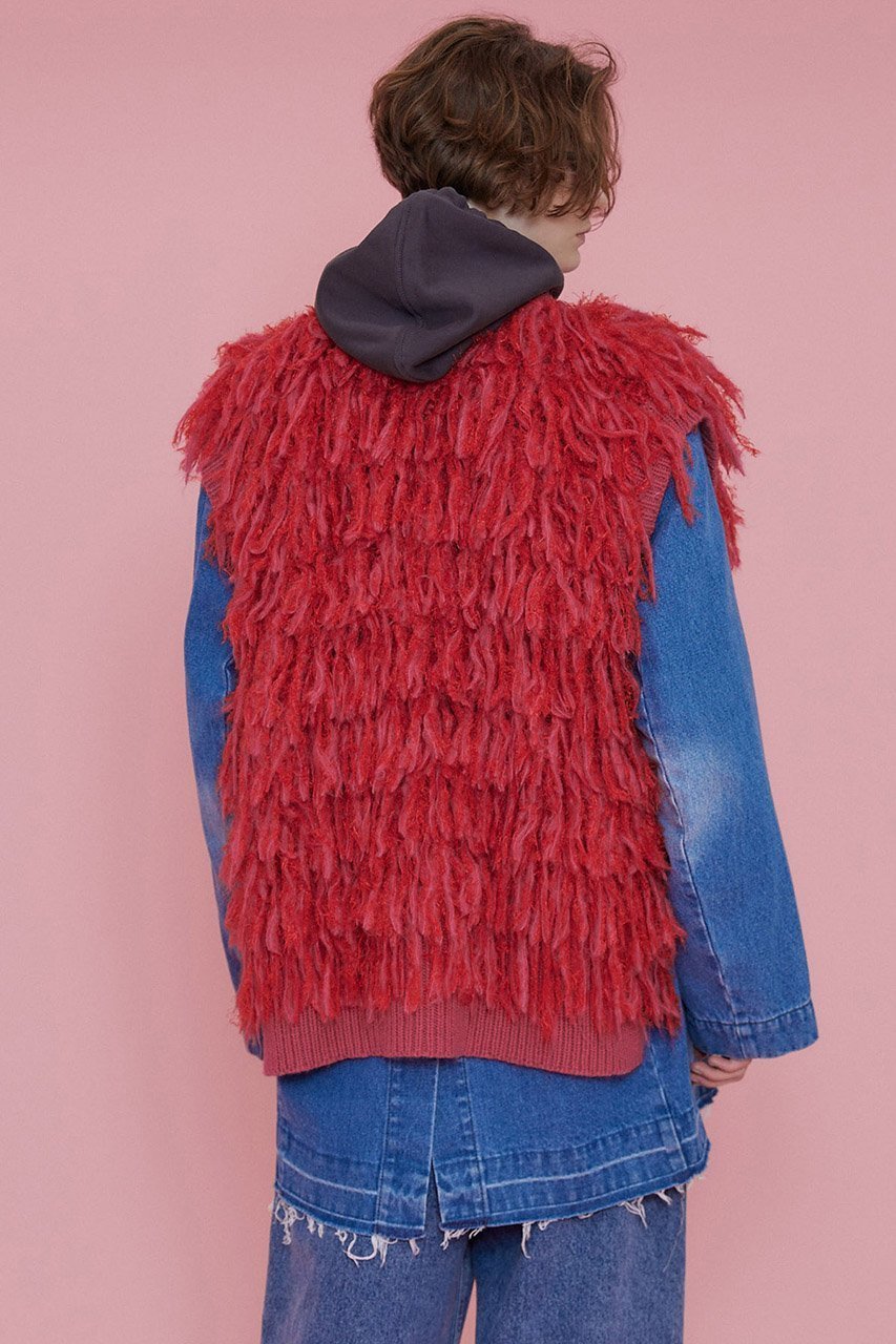 【メゾンスペシャル/MAISON SPECIAL】のシャギーフリンジハンドベスト 人気、トレンドファッション・服の通販 founy(ファニー) 　ファッション　Fashion　レディースファッション　Fashion for Women　トップス・カットソー　Cut & Sew Tops　ニット　Knit Tops & Sweaters　ベスト&ジレ / 重ね着スタイル　Vests & Gilets　カジュアルプルオーバー・ニットトップス　Pullovers & Knit Tops / Casual Pullovers　おすすめ　Recommended / Our Picks　アクセサリー　Fashion Accessories　ハンド　Hand, Handmade　フェザーヤーン　Feather Yarn, Fluffy Yarn　フリンジ　Fringe, Tassel　ベスト　Vest, Waistcoat　ミックス　Mix, Mixed Style　メランジ　Melange, Mixed Yarn　エレガント 上品　Elegant　手編み　Hand-Knitted, Handmade Knit　other-8|ID: prp329100004608913 ipo3291000000032953935