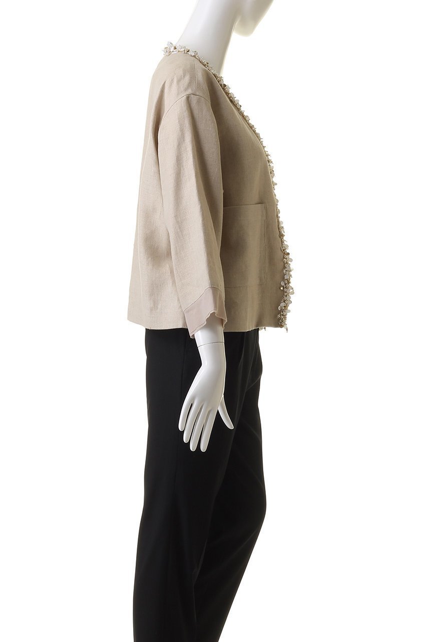 【ハウス オブ ロータス/HOUSE OF LOTUS】のリネンビジュージャケット 人気、トレンドファッション・服の通販 founy(ファニー) 　ファッション　Fashion　レディースファッション　Fashion for Women　アウター　Coat / Outerwear Collection　レディースジャケット・軽アウター　Jackets　ジャケット　Jacket, Outerwear　ビジュー　Bijou, Jewel-like Accent　ベーシック　Basic, Essential　リネン　Linen, Linen Fabric　ロング　Long, Long-Length　other-3|ID: prp329100004608915 ipo3291000000032954017