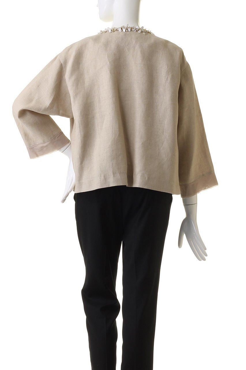【ハウス オブ ロータス/HOUSE OF LOTUS】のリネンビジュージャケット 人気、トレンドファッション・服の通販 founy(ファニー) 　ファッション　Fashion　レディースファッション　Fashion for Women　アウター　Coat / Outerwear Collection　レディースジャケット・軽アウター　Jackets　ジャケット　Jacket, Outerwear　ビジュー　Bijou, Jewel-like Accent　ベーシック　Basic, Essential　リネン　Linen, Linen Fabric　ロング　Long, Long-Length　other-4|ID: prp329100004608915 ipo3291000000032954022