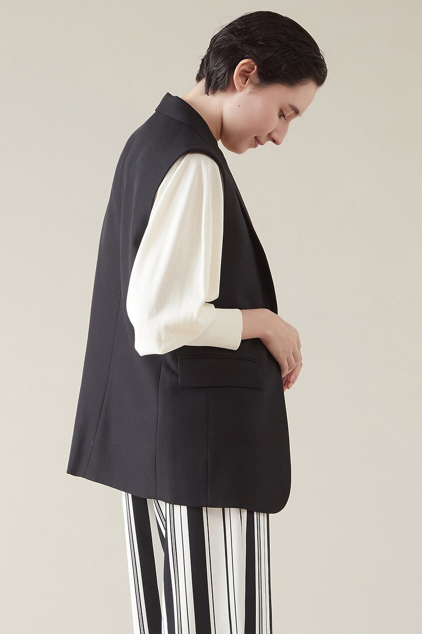 【マルティニーク/martinique】のシングルベスト 人気、トレンドファッション・服の通販 founy(ファニー) 　ファッション　Fashion　レディースファッション　Fashion for Women　アウター　Coat / Outerwear Collection　レディースジャケット・軽アウター　Jackets　ジャケット　Jacket, Outerwear　デニム　Denim, Jeans Material　パターン　Pattern, Design Print　フロント　Front, Front Design　ベスト　Vest, Waistcoat　other-2|ID: prp329100004608925 ipo3291000000032954317