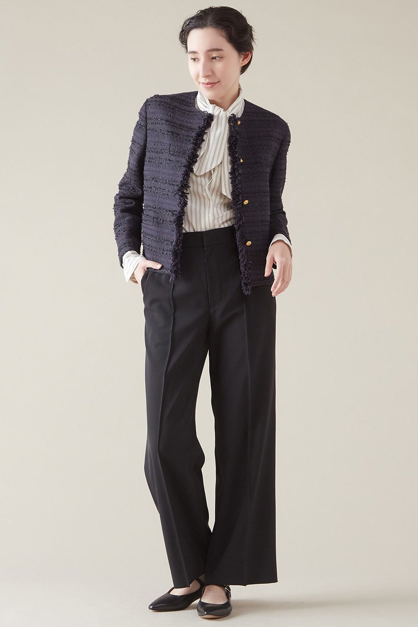 【マルティニーク/martinique】のツイードジャケット 人気、トレンドファッション・服の通販 founy(ファニー) 　ファッション　Fashion　レディースファッション　Fashion for Women　アウター　Coat / Outerwear Collection　レディースジャケット・軽アウター　Jackets　クロップド　Cropped, Short Length　コンパクト　Compact, Small Size　ジャケット　Jacket, Outerwear　ツイード　Twill, Twill Weave　フリンジ　Fringe, Tassel　フロント　Front, Front Design　春　Spring　other-5|ID: prp329100004608927 ipo3291000000032954372