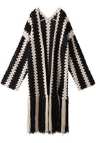 【メゾンスペシャル/MAISON SPECIAL】のハンドクロシェフリンジカーディガン BLK(ブラック)|ID: prp329100004608928 ipo3291000000034909746