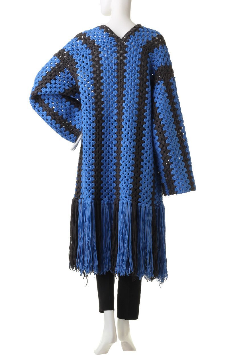 【メゾンスペシャル/MAISON SPECIAL】のハンドクロシェフリンジカーディガン 人気、トレンドファッション・服の通販 founy(ファニー) 　ファッション　Fashion　レディースファッション　Fashion for Women　トップス・カットソー　Cut & Sew Tops　ニット　Knit Tops & Sweaters　カーディガン・羽織り　Layered Style Cardigans　アクリル　Acrylic Material　カーディガン　Cardigan, Knitwear　クロシェ　Crochet, Knitted Lace　シンプル　Simple, Minimal　ストライプ　Stripe, Striped Pattern　ビッグ　Big, Oversized　フリンジ　Fringe, Tassel　other-4|ID: prp329100004608928 ipo3291000000034909751