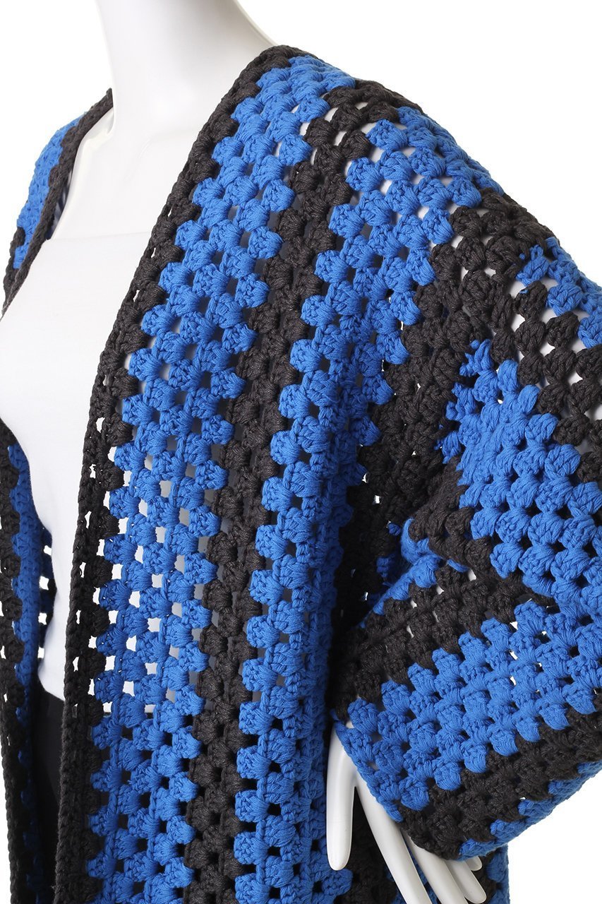 【メゾンスペシャル/MAISON SPECIAL】のハンドクロシェフリンジカーディガン 人気、トレンドファッション・服の通販 founy(ファニー) 　ファッション　Fashion　レディースファッション　Fashion for Women　トップス・カットソー　Cut & Sew Tops　ニット　Knit Tops & Sweaters　カーディガン・羽織り　Layered Style Cardigans　アクリル　Acrylic Material　カーディガン　Cardigan, Knitwear　クロシェ　Crochet, Knitted Lace　シンプル　Simple, Minimal　ストライプ　Stripe, Striped Pattern　ビッグ　Big, Oversized　フリンジ　Fringe, Tassel　other-5|ID: prp329100004608928 ipo3291000000034909752