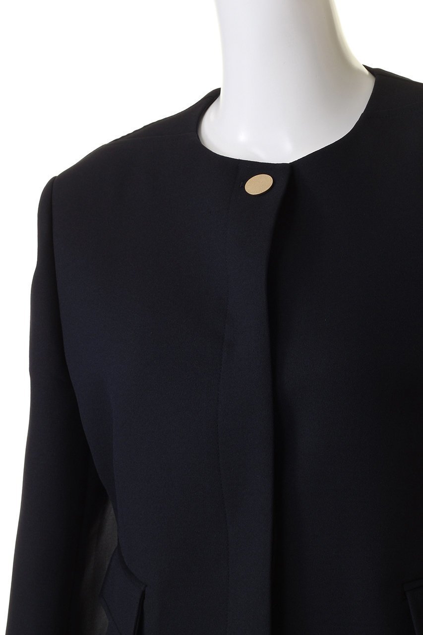 【マルティニーク/martinique】の【l heritage martinique】トリプルクロスジョーゼットジャケット 人気、トレンドファッション・服の通販 founy(ファニー) 　ファッション　Fashion　レディースファッション　Fashion for Women　アウター　Coat / Outerwear Collection　レディースジャケット・軽アウター　Jackets　クラシック　Classic, Timeless Style　シェイプ　Shape, Slim Fit　ジャケット　Jacket, Outerwear　ジョーゼット　Georgette, Semi-Sheer Fabric　スタンダード　Standard, Basic　フォルム　Silhouette, Form　ヴィンテージ　Vintage Style　other-5|ID: prp329100004608929 ipo3291000000032954408