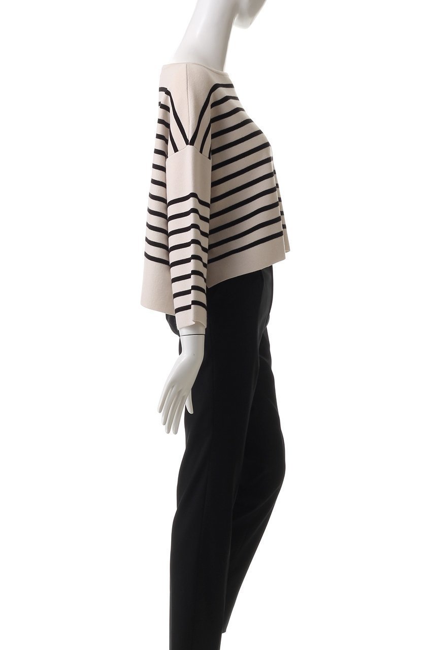 【ミズイロ インド/mizuiro ind】のBD short P/O プルオーバー 人気、トレンドファッション・服の通販 founy(ファニー) 　ファッション　Fashion　レディースファッション　Fashion for Women　トップス・カットソー　Cut & Sew Tops　ニット　Knit Tops & Sweaters　カジュアルプルオーバー・ニットトップス　Pullovers & Knit Tops / Casual Pullovers　なめらか　Smooth, Silky Texture　クロップド　Cropped, Short Length　ストレッチ　Stretch, Stretchy Fabric　トレンド　Trend, Trending Now　ハイネック　High Neck, Mock Neck　ボーダー　Border, Stripe　other-3|ID: prp329100004608936 ipo3291000000032954547