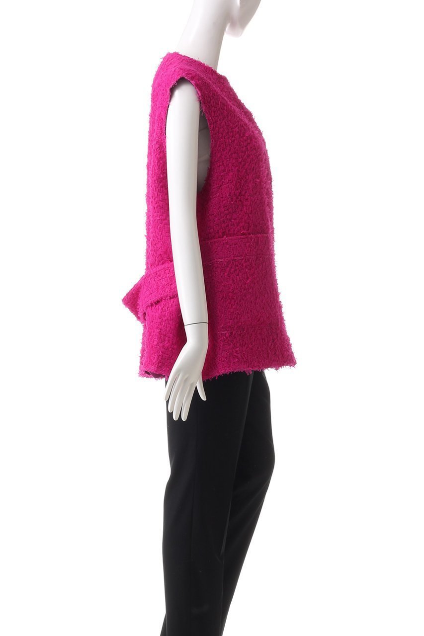 【ハウス オブ ロータス/HOUSE OF LOTUS】のクラレンソンツイードノーカラージレ 人気、トレンドファッション・服の通販 founy(ファニー) 　ファッション　Fashion　レディースファッション　Fashion for Women　アウター　Coat / Outerwear Collection　レディースジャケット・軽アウター　Jackets　エレガント 上品　Elegant　ジャケット　Jacket, Outerwear　ツイード／ツィード　Choker, Choker Necklace　ビジュー　Bijou, Jewel-like Accent　フランス　France, French　フリンジ　Fringe, Tassel　フレア　Flare, Flared　ベスト　Vest, Waistcoat　A/W・秋冬　Autumn/Winter　other-3|ID: prp329100004608937 ipo3291000000032954690