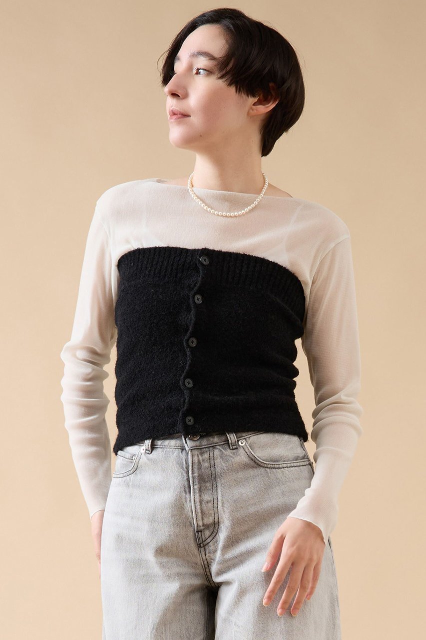 【マルティニーク/martinique】のミルドブークレービスチェ 人気、トレンドファッション・服の通販 founy(ファニー) 　ファッション　Fashion　レディースファッション　Fashion for Women　トップス・カットソー　Cut & Sew Tops　ニット　Knit Tops & Sweaters　カジュアルプルオーバー・ニットトップス　Pullovers & Knit Tops / Casual Pullovers　ビスチェ　Bustiers & Corset Tops / Layered Bustier Style　トレンド　Trend, Trending Now　ビスチェ　Bustier, Corset Top　 other-1|ID: prp329100004608939 ipo3291000000032954698