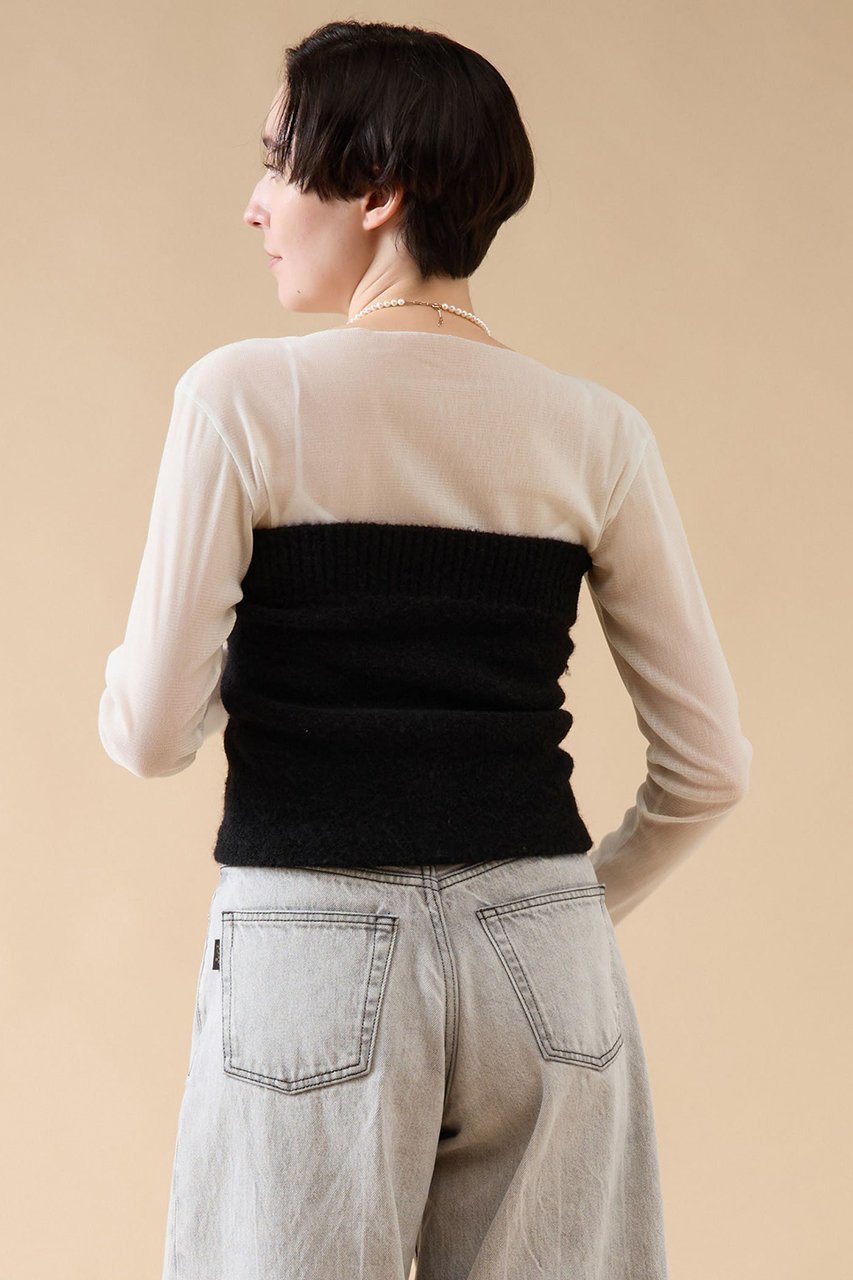 【マルティニーク/martinique】のミルドブークレービスチェ 人気、トレンドファッション・服の通販 founy(ファニー) 　ファッション　Fashion　レディースファッション　Fashion for Women　トップス・カットソー　Cut & Sew Tops　ニット　Knit Tops & Sweaters　カジュアルプルオーバー・ニットトップス　Pullovers & Knit Tops / Casual Pullovers　ビスチェ　Bustiers & Corset Tops / Layered Bustier Style　トレンド　Trend, Trending Now　ビスチェ　Bustier, Corset Top　other-3|ID: prp329100004608939 ipo3291000000032954714