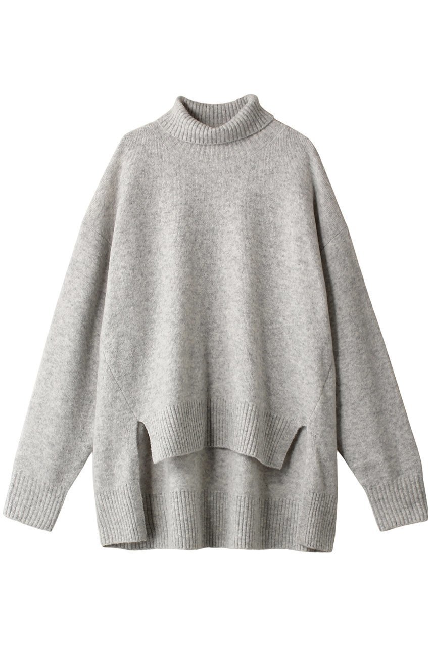 【ミディウミソリッド/MIDIUMISOLID】のhi-neck wide P/O プルオーバー インテリア・キッズ・メンズ・レディースファッション・服の通販 founy(ファニー) 　ファッション　Fashion　レディースファッション　Fashion for Women　トップス・カットソー　Cut & Sew Tops　ニット　Knit Tops & Sweaters　カジュアルプルオーバー・ニットトップス　Pullovers & Knit Tops / Casual Pullovers　スタンダード　Standard, Basic　ハイネック　High Neck, Mock Neck　ワイド　Wide, Wide Fit　冬　Winter / This Winter　防寒　Cold Protection, Winter-Ready　l.gray|ID: prp329100004608940 ipo3291000000034970935