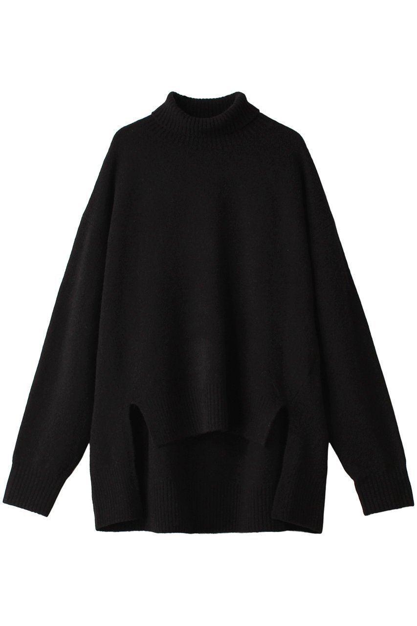 【ミディウミソリッド/MIDIUMISOLID】のhi-neck wide P/O プルオーバー インテリア・キッズ・メンズ・レディースファッション・服の通販 founy(ファニー) 　ファッション　Fashion　レディースファッション　Fashion for Women　トップス・カットソー　Cut & Sew Tops　ニット　Knit Tops & Sweaters　カジュアルプルオーバー・ニットトップス　Pullovers & Knit Tops / Casual Pullovers　スタンダード　Standard, Basic　ハイネック　High Neck, Mock Neck　ワイド　Wide, Wide Fit　冬　Winter / This Winter　防寒　Cold Protection, Winter-Ready　black|ID: prp329100004608940 ipo3291000000034970936