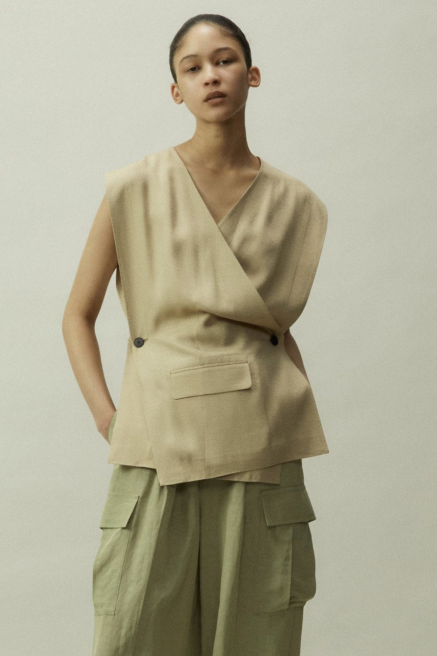 【マルティニーク/martinique】の【CURRENTAGE】2Wayジレ 人気、トレンドファッション・服の通販 founy(ファニー) 　ファッション　Fashion　レディースファッション　Fashion for Women　アウター　Coat / Outerwear Collection　レディースジャケット・軽アウター　Jackets　ジャケット　Jacket, Outerwear　フロント　Front, Front Design　ベスト　Vest, Waistcoat　別注　Limited Edition, Custom Order　 other-1|ID: prp329100004608943 ipo3291000000032954772
