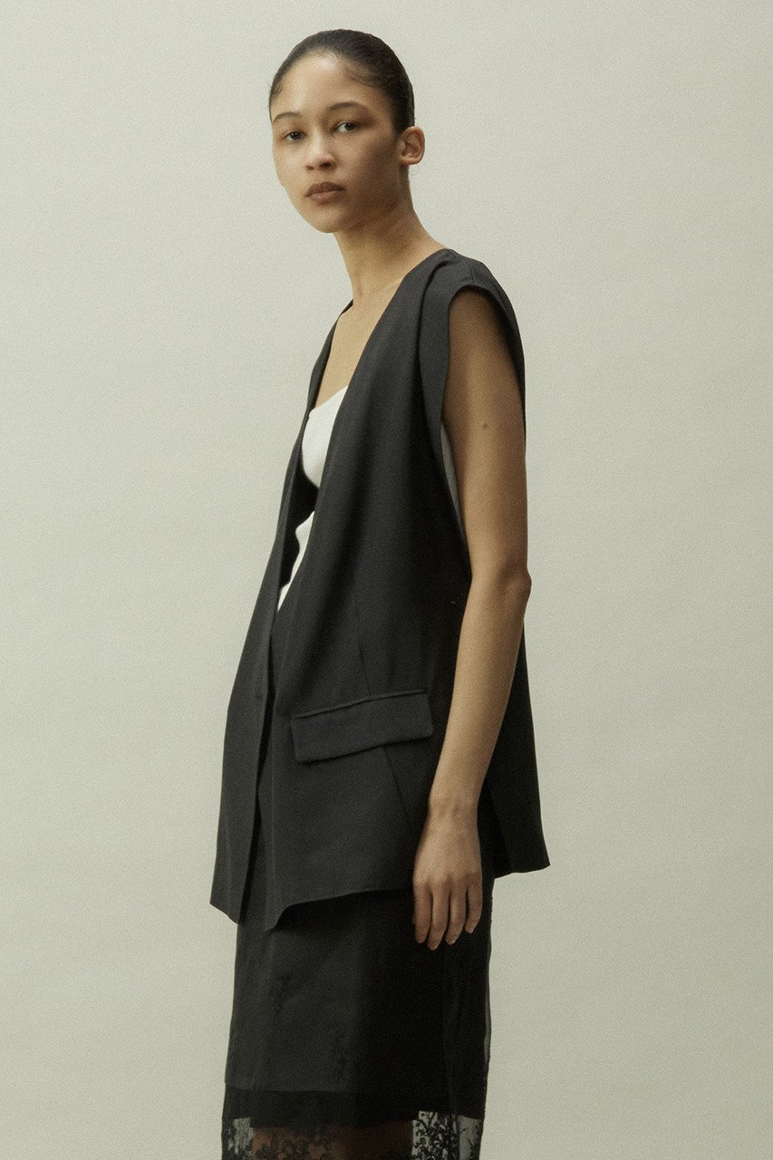 【マルティニーク/martinique】の【CURRENTAGE】2Wayジレ 人気、トレンドファッション・服の通販 founy(ファニー) 　ファッション　Fashion　レディースファッション　Fashion for Women　アウター　Coat / Outerwear Collection　レディースジャケット・軽アウター　Jackets　ジャケット　Jacket, Outerwear　フロント　Front, Front Design　ベスト　Vest, Waistcoat　別注　Limited Edition, Custom Order　other-3|ID: prp329100004608943 ipo3291000000032954785