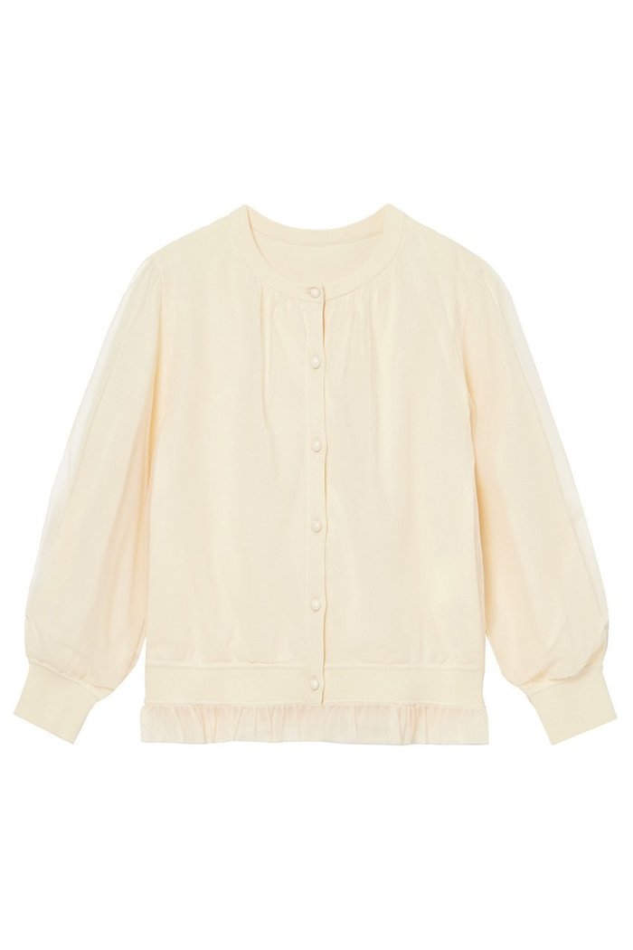 【アナイ/ANAYI】のチュール カーディガン インテリア・キッズ・メンズ・レディースファッション・服の通販 founy(ファニー) https://founy.com/ ファッション Fashion レディースファッション Fashion for Women トップス・カットソー Cut & Sew Tops ニット Knit Tops & Sweaters カーディガン・羽織り Layered Style Cardigans なめらか Smooth, Silky Texture カーディガン Cardigan, Knitwear ギャザー Gathered, Ruffled コンパクト Compact, Small Size チュール Tulip, Tulip Motif フェミニン Feminine, Girly フリル Frill, Ruffle フロント Front, Front Design ブルゾン Blouson, Bomber Jacket ペプラム Peplum, Flared Hem |ID: prp329100004608945 ipo3291000000032955117