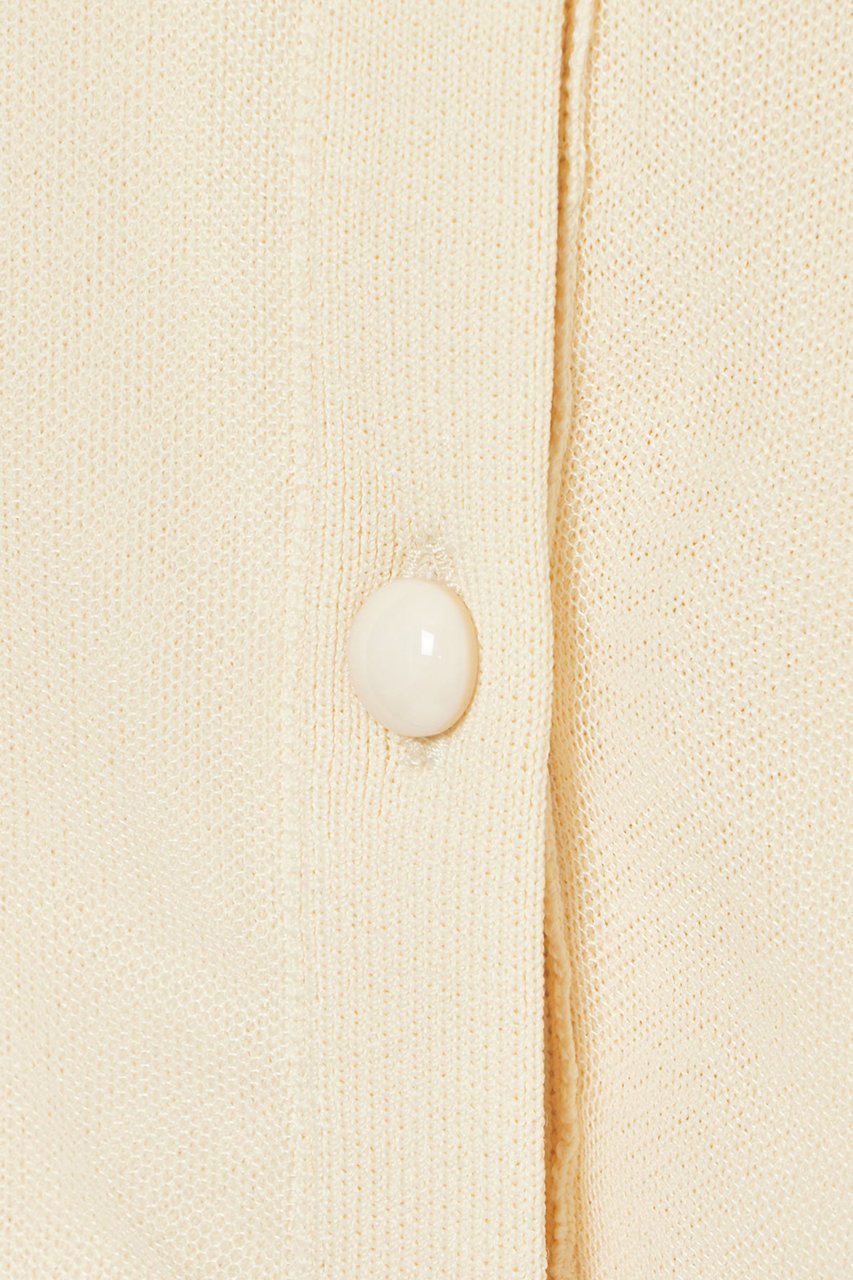 【アナイ/ANAYI】のチュール カーディガン 人気、トレンドファッション・服の通販 founy(ファニー) 　ファッション　Fashion　レディースファッション　Fashion for Women　トップス・カットソー　Cut & Sew Tops　ニット　Knit Tops & Sweaters　カーディガン・羽織り　Layered Style Cardigans　なめらか　Smooth, Silky Texture　カーディガン　Cardigan, Knitwear　ギャザー　Gathered, Ruffled　コンパクト　Compact, Small Size　チュール　Tulip, Tulip Motif　フェミニン　Feminine, Girly　フリル　Frill, Ruffle　フロント　Front, Front Design　ブルゾン　Blouson, Bomber Jacket　ペプラム　Peplum, Flared Hem　other-4|ID: prp329100004608945 ipo3291000000032955130