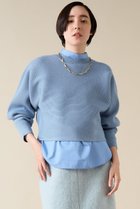 【マルティニーク/martinique】のテンションウールプルオーバー サックス|ID: prp329100004608949 ipo3291000000032955324