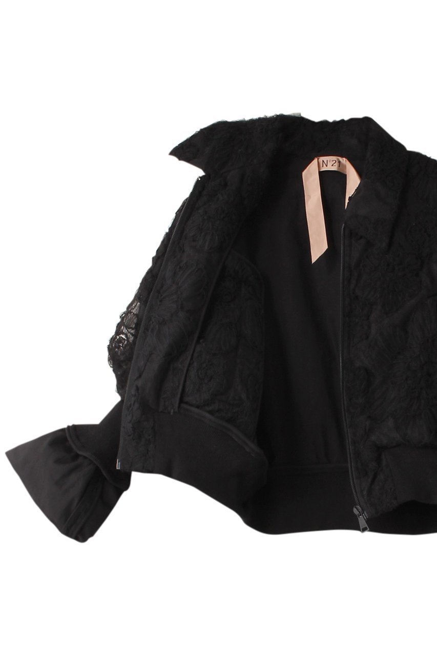 【ヌメロ ヴェントゥーノ/N°21】のレース ジップ ブルゾン 人気、トレンドファッション・服の通販 founy(ファニー) 　ファッション　Fashion　レディースファッション　Fashion for Women　アウター　Coat / Outerwear Collection　レディースジャケット・軽アウター　Jackets　ブルゾンジャケット・スポーティアウター　Blouson Jackets　シアー　Sheer, See-Through　ショート　Short, Short Length　シンプル　Simple, Minimal　ジップ　Zip, Zipper　ジャケット　Jacket, Outerwear　トレンド　Trend, Trending Now　ブルゾン　Blouson, Bomber Jacket　レース　Lace, Lace Fabric　エレガント 上品　Elegant　other-6|ID: prp329100004608952 ipo3291000000032955401