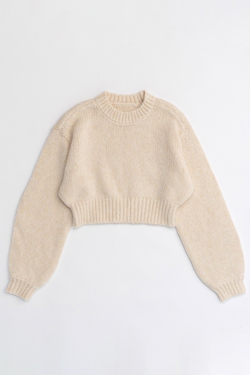 【メゾンスペシャル/MAISON SPECIAL】のWool Short Length Knitwear/ウールショートニット インテリア・キッズ・メンズ・レディースファッション・服の通販 founy(ファニー) 　ファッション　Fashion　レディースファッション　Fashion for Women　トップス・カットソー　Cut & Sew Tops　ニット　Knit Tops & Sweaters　カジュアルプルオーバー・ニットトップス　Pullovers & Knit Tops / Casual Pullovers　コンパクト　Compact, Small Size　ショート　Short, Short Length　IVR(アイボリー)|ID: prp329100004608958 ipo3291000000032955766