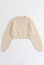 【メゾンスペシャル/MAISON SPECIAL】のWool Short Length Knitwear/ウールショートニット IVR(アイボリー)|ID: prp329100004608958 ipo3291000000035333757