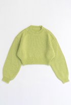【メゾンスペシャル/MAISON SPECIAL】のWool Short Length Knitwear/ウールショートニット LIME(ライム)|ID: prp329100004608958 ipo3291000000035333759
