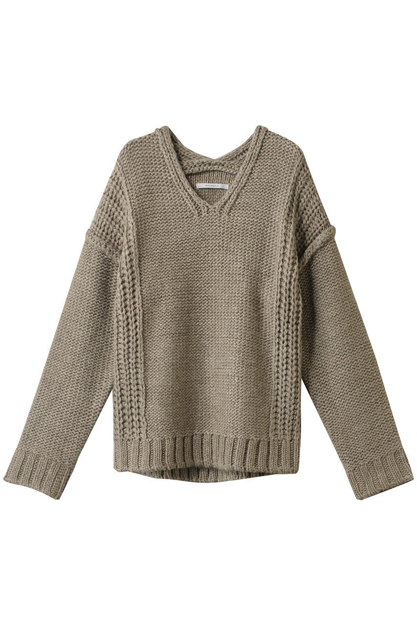 【ミディウミソリッド/MIDIUMISOLID】のlow guage v/neck PO プルオーバー 人気、トレンドファッション・服の通販 founy(ファニー) 　ファッション　Fashion　レディースファッション　Fashion for Women　トップス・カットソー　Cut & Sew Tops　ニット　Knit Tops & Sweaters　カジュアルプルオーバー・ニットトップス　Pullovers & Knit Tops / Casual Pullovers　おすすめ　Recommended / Our Picks　サテン　Satin, Glossy Fabric　シンプル　Simple, Minimal　 other-1|ID: prp329100004608959 ipo3291000000034970151