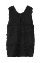 【ミディウミソリッド/MIDIUMISOLID】のraising knitted v/neck vest ベスト black|ID: prp329100004608960 ipo3291000000032955941