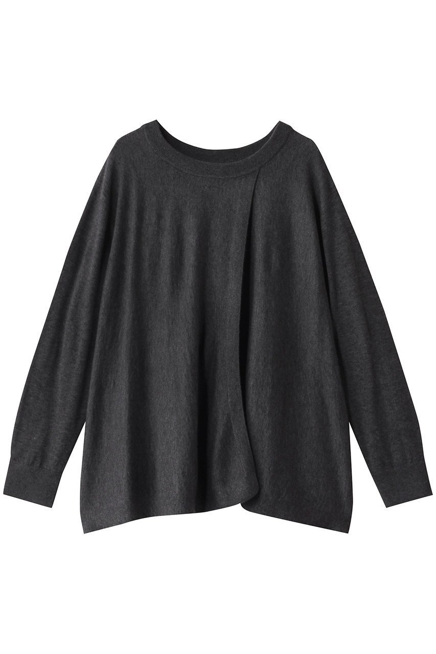 【ミズイロ インド/mizuiro ind】のponcho like P/O プルオーバー インテリア・キッズ・メンズ・レディースファッション・服の通販 founy(ファニー) 　ファッション　Fashion　レディースファッション　Fashion for Women　トップス・カットソー　Cut & Sew Tops　ニット　Knit Tops & Sweaters　カジュアルプルオーバー・ニットトップス　Pullovers & Knit Tops / Casual Pullovers　インナー　Innerwear　シンプル　Simple, Minimal　スリット　Slit, Slit Detail　ボトム　Bottoms, Lower Wear　リラックス　Relax, Relaxed Fit　c.gray|ID: prp329100004608962 ipo3291000000032956241