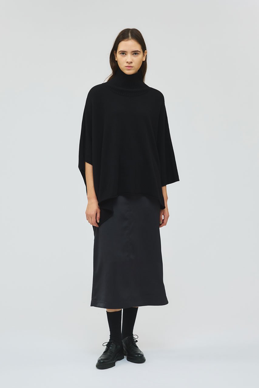 【ミズイロ インド/mizuiro ind】のポンチョライクプルオーバー 人気、トレンドファッション・服の通販 founy(ファニー) ファッション Fashion レディースファッション Fashion for Women トップス・カットソー Cut & Sew Tops ニット Knit Tops & Sweaters カジュアルプルオーバー・ニットトップス Pullovers & Knit Tops / Casual Pullovers アシンメトリー Asymmetrical Style シンプル Simple, Minimal ハイネック High Neck, Mock Neck バランス Balance, Style Balance ボトム Bottoms, Lower Wear エレガント 上品 Elegant other-6|ID: prp329100004608962 ipo3291000000035889159