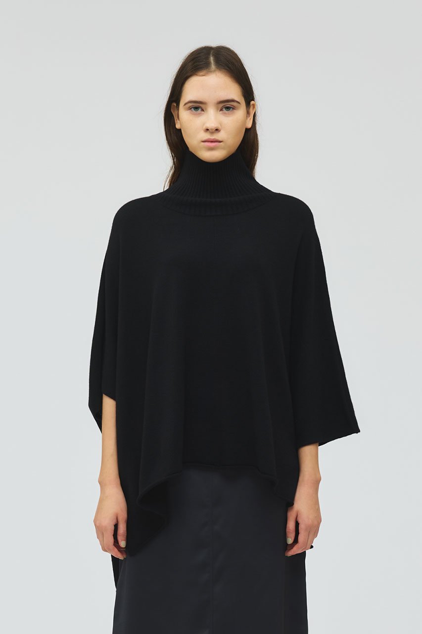 【ミズイロ インド/mizuiro ind】のポンチョライクプルオーバー 人気、トレンドファッション・服の通販 founy(ファニー) ファッション Fashion レディースファッション Fashion for Women トップス・カットソー Cut & Sew Tops ニット Knit Tops & Sweaters カジュアルプルオーバー・ニットトップス Pullovers & Knit Tops / Casual Pullovers アシンメトリー Asymmetrical Style シンプル Simple, Minimal ハイネック High Neck, Mock Neck バランス Balance, Style Balance ボトム Bottoms, Lower Wear エレガント 上品 Elegant other-8|ID: prp329100004608962 ipo3291000000035889161