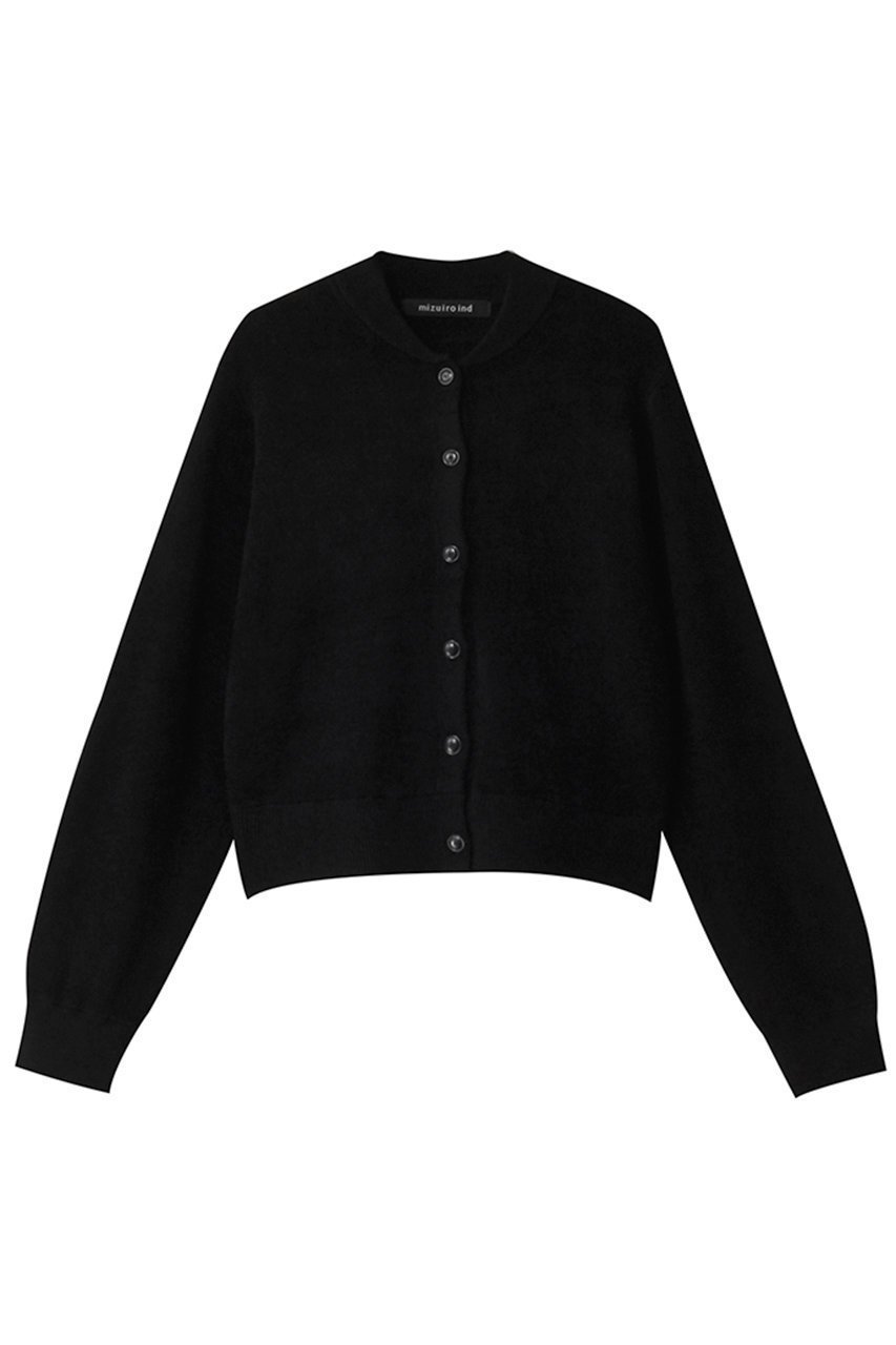 【ミズイロ インド/mizuiro ind】のmole yarn blouson like C/D カーディガン インテリア・キッズ・メンズ・レディースファッション・服の通販 founy(ファニー) 　ファッション　Fashion　レディースファッション　Fashion for Women　トップス・カットソー　Cut & Sew Tops　ニット　Knit Tops & Sweaters　カーディガン・羽織り　Layered Style Cardigans　カーディガン　Cardigan, Knitwear　ショート　Short, Short Length　トレンド　Trend, Trending Now　ワイド　Wide, Wide Fit　black|ID: prp329100004608964 ipo3291000000032956273