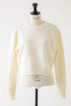 【デザイン ワークス/DESIGN WORKS】のBEAUVET ショルダーボタンプルオーバー ホワイト|ID: prp329100004608967 ipo3291000000032956412