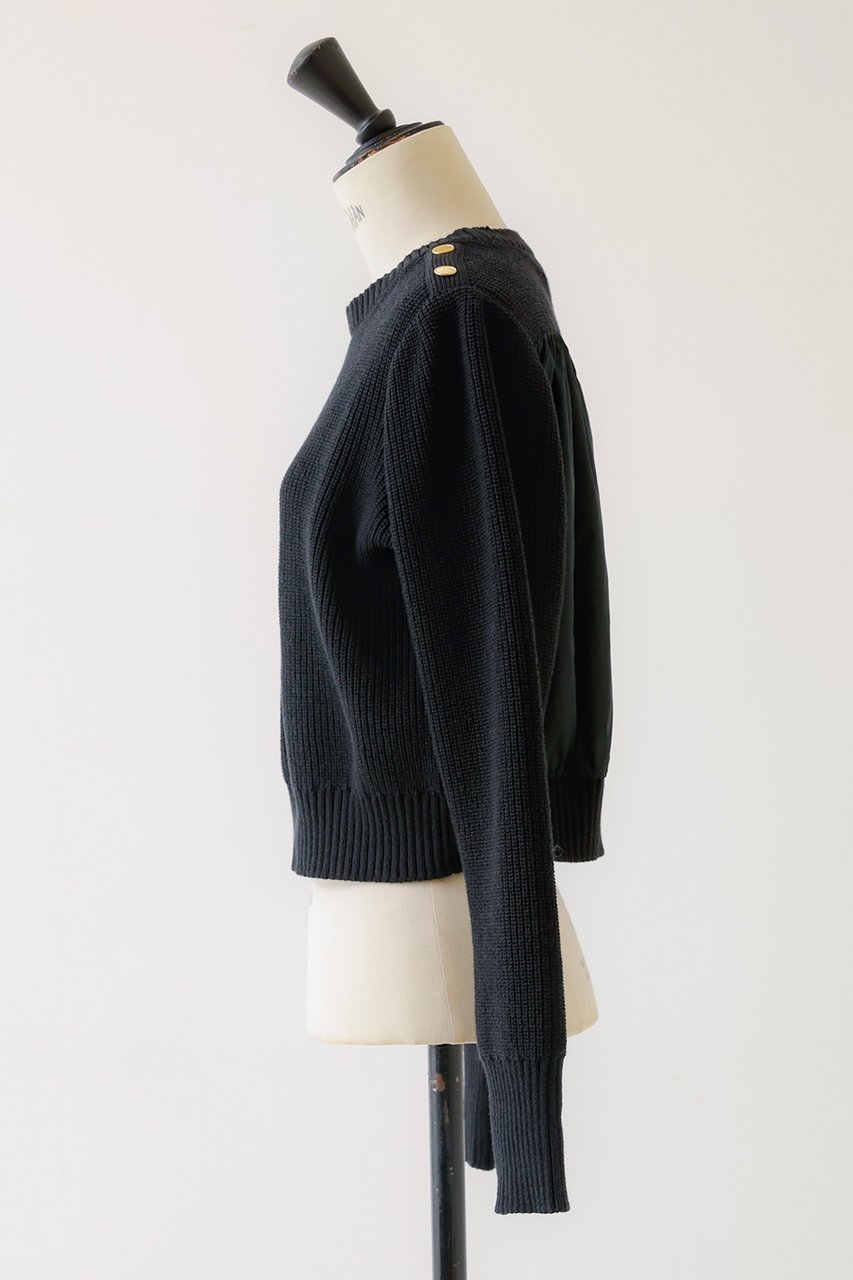 【デザイン ワークス/DESIGN WORKS】のBEAUVET ショルダーボタンプルオーバー 人気、トレンドファッション・服の通販 founy(ファニー) 　ファッション　Fashion　レディースファッション　Fashion for Women　トップス・カットソー　Cut & Sew Tops　ニット　Knit Tops & Sweaters　カジュアルプルオーバー・ニットトップス　Pullovers & Knit Tops / Casual Pullovers　タフタ　Taffeta, Structured Fabric　ミドル　Middle Length, Mid Height　軽量　Lightweight, Ultra Light　other-2|ID: prp329100004608967 ipo3291000000032956420