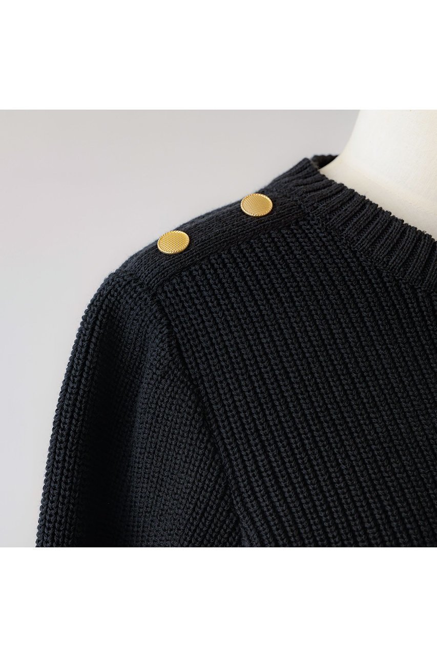 【デザイン ワークス/DESIGN WORKS】のBEAUVET ショルダーボタンプルオーバー 人気、トレンドファッション・服の通販 founy(ファニー) 　ファッション　Fashion　レディースファッション　Fashion for Women　トップス・カットソー　Cut & Sew Tops　ニット　Knit Tops & Sweaters　カジュアルプルオーバー・ニットトップス　Pullovers & Knit Tops / Casual Pullovers　タフタ　Taffeta, Structured Fabric　ミドル　Middle Length, Mid Height　軽量　Lightweight, Ultra Light　other-5|ID: prp329100004608967 ipo3291000000032956432