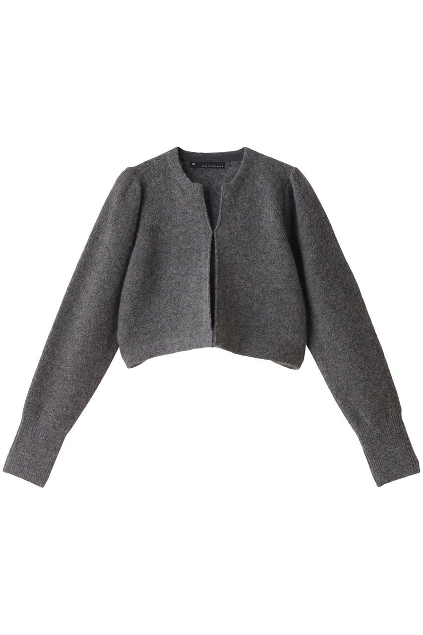 【マルティニーク/martinique】のミルドブークレーボレロカーディガン インテリア・キッズ・メンズ・レディースファッション・服の通販 founy(ファニー) 　ファッション　Fashion　レディースファッション　Fashion for Women　トップス・カットソー　Cut & Sew Tops　ニット　Knit Tops & Sweaters　カーディガン・羽織り　Layered Style Cardigans　インナー　Innerwear　カーディガン　Cardigan, Knitwear　ギャザー　Gathered, Ruffled　シアー　Sheer, See-Through　ショルダー　Shoulder, Shoulder Strap　ショート　Short, Short Length　ボレロ　Bolero, Short Cardigan　夏　Summer　グレー|ID: prp329100004608969 ipo3291000000032956458