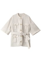 【クラネ/CLANE】のHALF SLEEVE TWEED JACKET/ジャケット WHITE|ID: prp329100004608974 ipo3291000000032956682