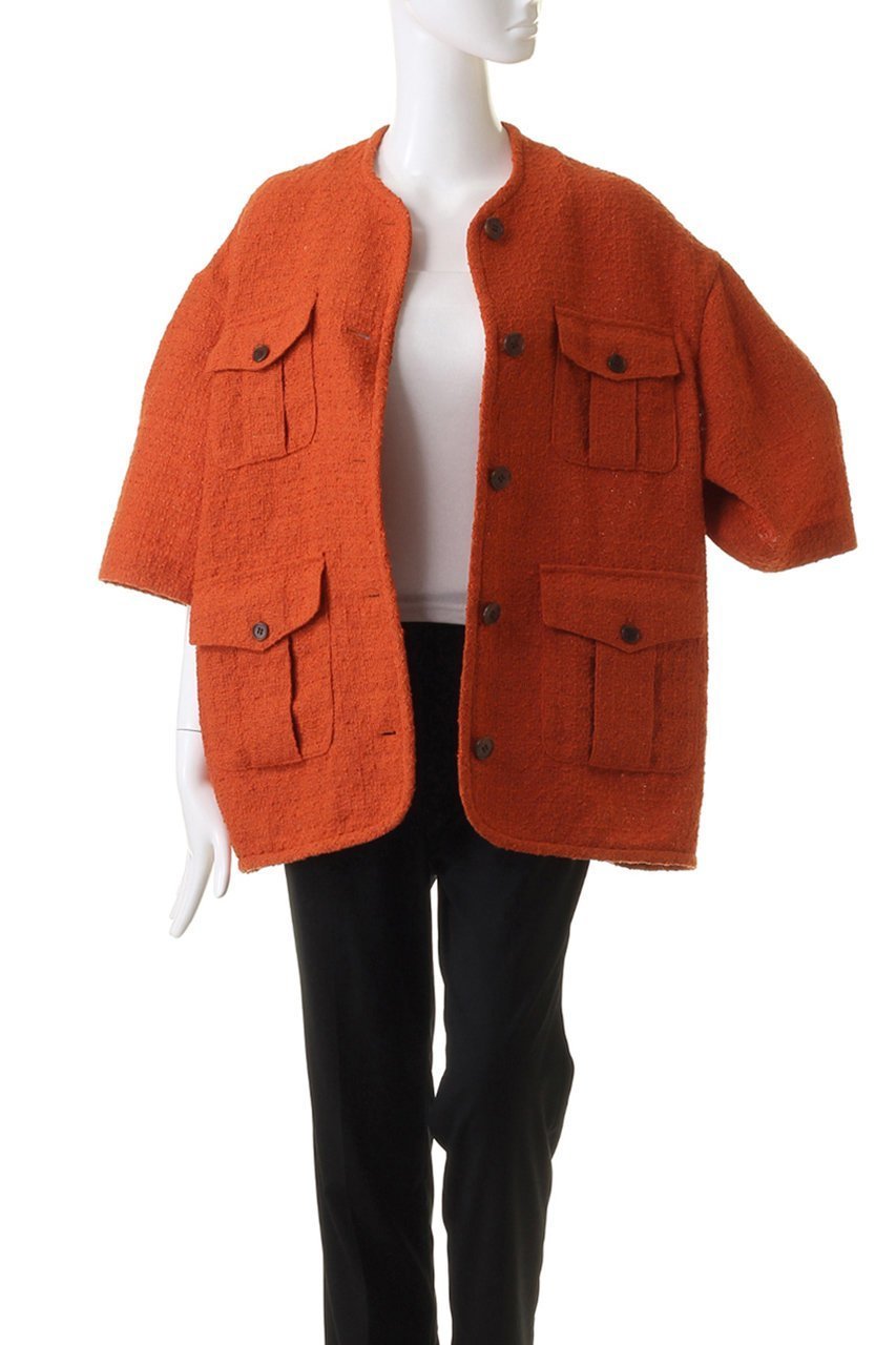 【クラネ/CLANE】のHALF SLEEVE TWEED JACKET/ジャケット 人気、トレンドファッション・服の通販 founy(ファニー) 　ファッション　Fashion　レディースファッション　Fashion for Women　アウター　Coat / Outerwear Collection　レディースジャケット・軽アウター　Jackets　おすすめ　Recommended / Our Picks　シェイプ　Shape, Slim Fit　ジャケット　Jacket, Outerwear　ツイード　Twill, Twill Weave　other-7|ID: prp329100004608974 ipo3291000000032956710