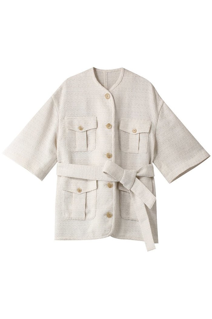 【クラネ/CLANE】のHALF SLEEVE TWEED JACKET/ジャケット インテリア・キッズ・メンズ・レディースファッション・服の通販 founy(ファニー) https://founy.com/ ファッション Fashion レディースファッション Fashion for Women アウター Coat / Outerwear Collection レディースジャケット・軽アウター Jackets おすすめ Recommended / Our Picks シェイプ Shape, Slim Fit ジャケット Jacket, Outerwear ツイード Twill, Twill Weave |ID: prp329100004608974 ipo3291000000036223583