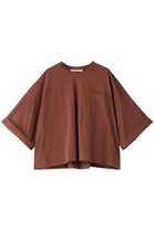 【プレインピープル/PLAIN PEOPLE】のオーガニック天竺ショート丈プルオーバー マロン|ID: prp329100004608975 ipo3291000000032956711