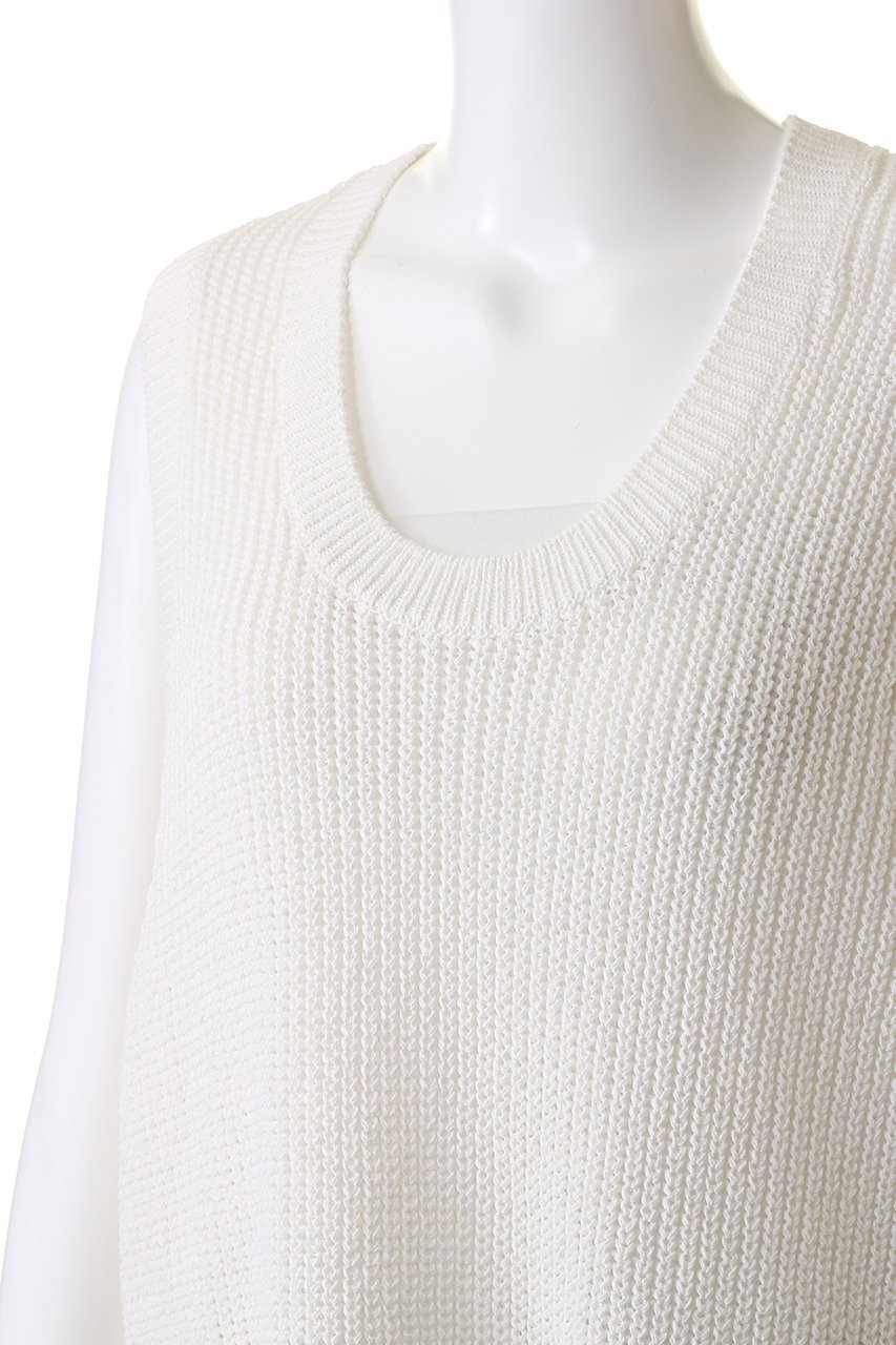 【プレインピープル/PLAIN PEOPLE】のコットン2WAYニットベスト 人気、トレンドファッション・服の通販 founy(ファニー) 　ファッション　Fashion　レディースファッション　Fashion for Women　トップス・カットソー　Cut & Sew Tops　ニット　Knit Tops & Sweaters　ベスト&ジレ / 重ね着スタイル　Vests & Gilets　カジュアルプルオーバー・ニットトップス　Pullovers & Knit Tops / Casual Pullovers　フロント　Front, Front Design　ベスト　Vest, Waistcoat　ロング　Long, Long-Length　畦　Ribbed Knit　other-5|ID: prp329100004608976 ipo3291000000032956755