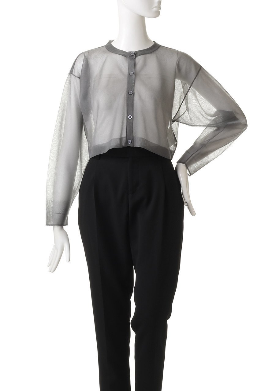 【マルティニーク/martinique】の【l heritage martinique】カーディガン 人気、トレンドファッション・服の通販 founy(ファニー) 　ファッション　Fashion　レディースファッション　Fashion for Women　トップス・カットソー　Cut & Sew Tops　ニット　Knit Tops & Sweaters　カーディガン・羽織り　Layered Style Cardigans　カーディガン　Cardigan, Knitwear　シアー　Sheer, See-Through　ショート　Short, Short Length　トレンド　Trend, Trending Now　バランス　Balance, Style Balance　ボトム　Bottoms, Lower Wear　other-2|ID: prp329100004608981 ipo3291000000032957231