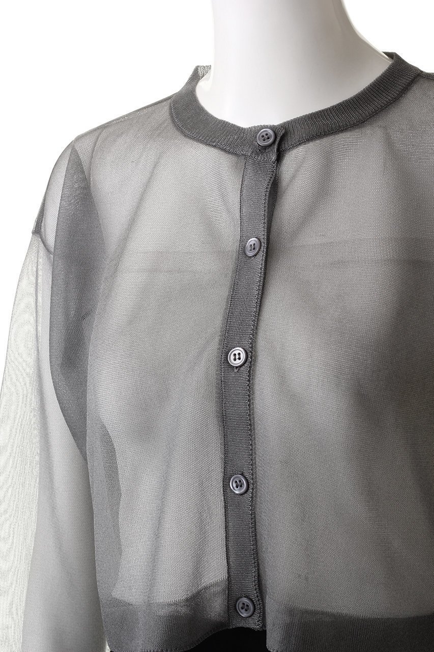 【マルティニーク/martinique】の【l heritage martinique】カーディガン 人気、トレンドファッション・服の通販 founy(ファニー) 　ファッション　Fashion　レディースファッション　Fashion for Women　トップス・カットソー　Cut & Sew Tops　ニット　Knit Tops & Sweaters　カーディガン・羽織り　Layered Style Cardigans　カーディガン　Cardigan, Knitwear　シアー　Sheer, See-Through　ショート　Short, Short Length　トレンド　Trend, Trending Now　バランス　Balance, Style Balance　ボトム　Bottoms, Lower Wear　other-5|ID: prp329100004608981 ipo3291000000032957244