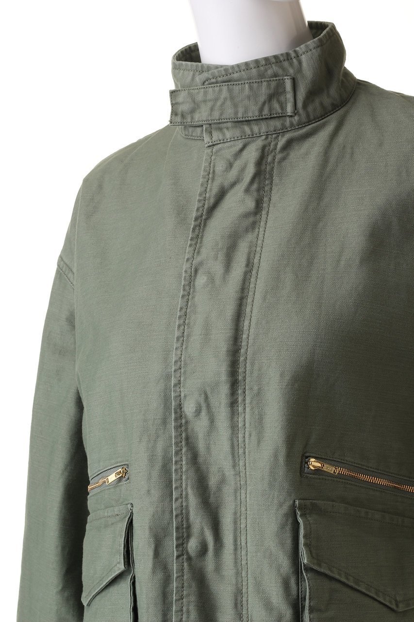 【エリオポール/heliopole】のミリタリーショートブルゾン 人気、トレンドファッション・服の通販 founy(ファニー) 　ファッション　Fashion　レディースファッション　Fashion for Women　アウター　Coat / Outerwear Collection　レディースジャケット・軽アウター　Jackets　ブルゾンジャケット・スポーティアウター　Blouson Jackets　ジャケット　Jacket, Outerwear　ブルゾン　Blouson, Bomber Jacket　ヴィンテージ　Vintage Style　other-5|ID: prp329100004608982 ipo3291000000032957306