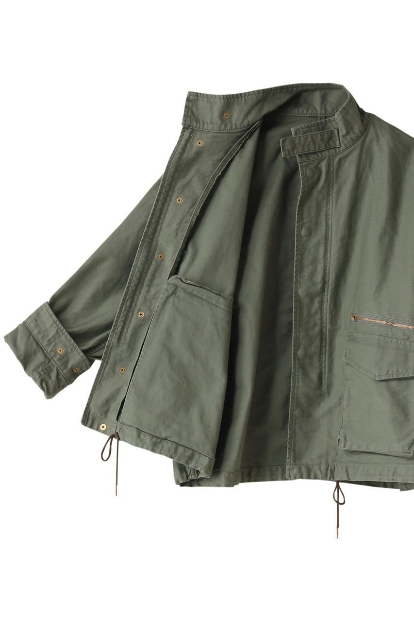 【エリオポール/heliopole】のミリタリーショートブルゾン 人気、トレンドファッション・服の通販 founy(ファニー) 　ファッション　Fashion　レディースファッション　Fashion for Women　アウター　Coat / Outerwear Collection　レディースジャケット・軽アウター　Jackets　ブルゾンジャケット・スポーティアウター　Blouson Jackets　ジャケット　Jacket, Outerwear　ブルゾン　Blouson, Bomber Jacket　ヴィンテージ　Vintage Style　other-6|ID: prp329100004608982 ipo3291000000032957311