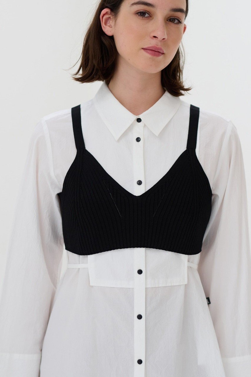 【ランバン オン ブルー/LANVIN en Bleu】のブライトリブニットビスチェ 人気、トレンドファッション・服の通販 founy(ファニー) 　ファッション　Fashion　レディースファッション　Fashion for Women　トップス・カットソー　Cut & Sew Tops　ニット　Knit Tops & Sweaters　カジュアルプルオーバー・ニットトップス　Pullovers & Knit Tops / Casual Pullovers　ビスチェ　Bustiers & Corset Tops / Layered Bustier Style　おすすめ　Recommended / Our Picks　カットソー　Cut and Sewn Top　other-8|ID: prp329100004608986 ipo3291000000032957927