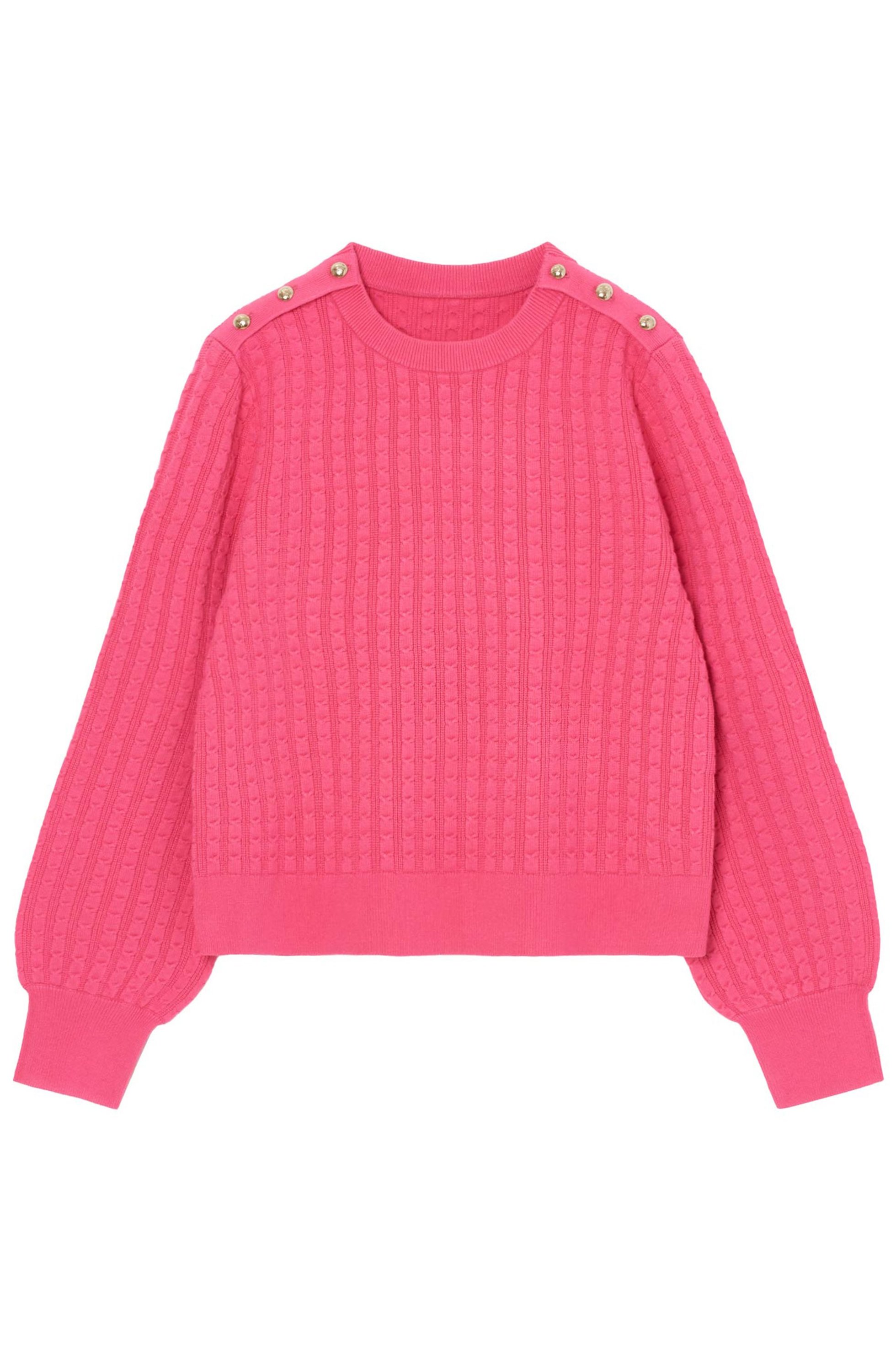 【アナイ/ANAYI】のミニケーブルプルオーバー インテリア・キッズ・メンズ・レディースファッション・服の通販 founy(ファニー) 　ファッション　Fashion　レディースファッション　Fashion for Women　トップス・カットソー　Cut & Sew Tops　ニット　Knit Tops & Sweaters　カジュアルプルオーバー・ニットトップス　Pullovers & Knit Tops / Casual Pullovers　クラシック　Classic, Timeless Style　コンパクト　Compact, Small Size　シンプル　Simple, Minimal　パターン　Pattern, Design Print　ボトム　Bottoms, Lower Wear　ピンク|ID: prp329100004608987 ipo3291000000032958051